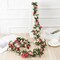 2Pcs 16.4Ft Flower Garland Artificial Rose Vines for Bedroom, Cute Fake Hanging Flower Vines Floral Garland Decorations for Wedding Party Wall Room Decor Aesthetic